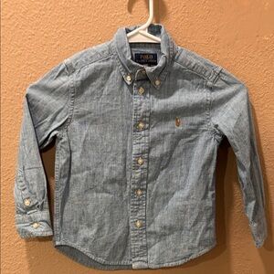 Polo by Ralph Lauren Kids Light Blue Button-Down Shirt, size 4/4T